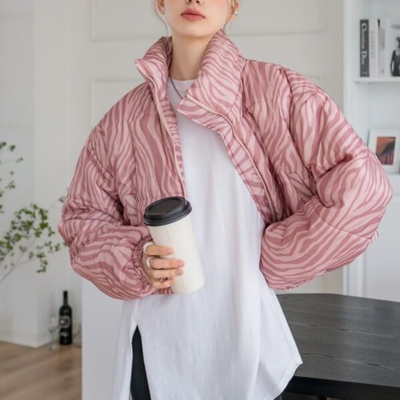 ZEBRA PUFFER JACKET - Picture 4 of 6